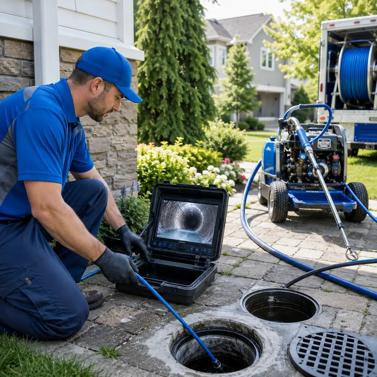 Outdoor drain cleaning professionals serving Pine Meadow, CT