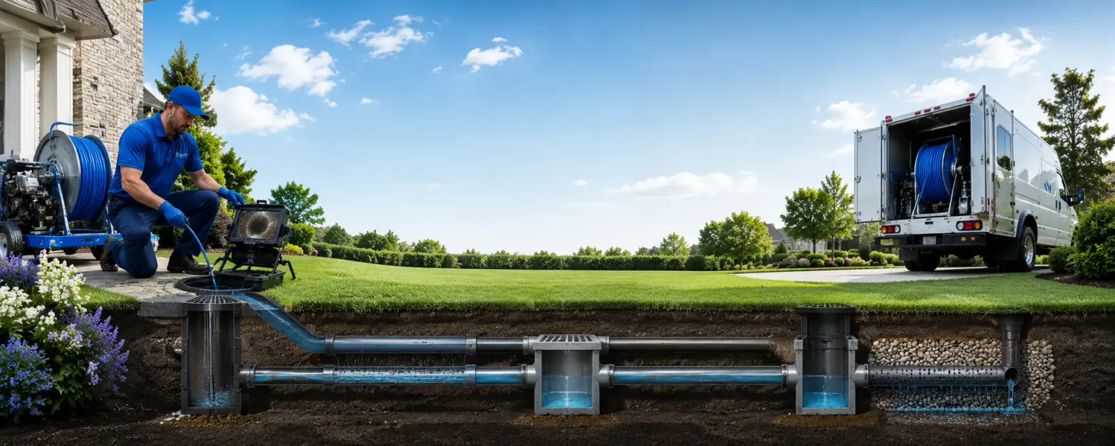 Outdoor drain cleaning information for Pine Meadow, CT